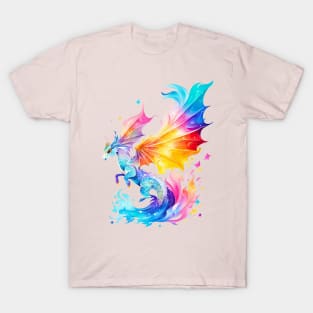 Sea Ddragon In Watercolor Style T-Shirt